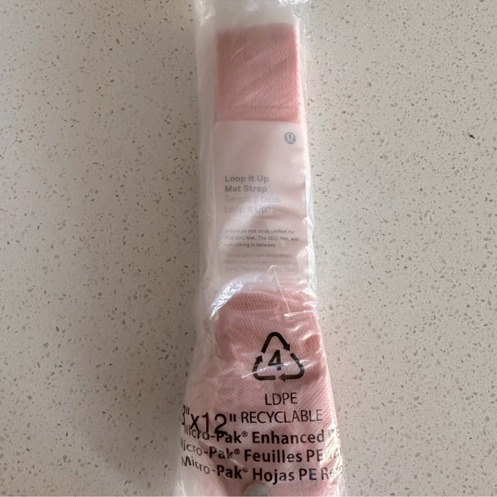 Lululemon Loop It Up Yoga Strap - Pale Pink